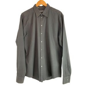 Men’s dolce & Gabbana black dress shirt Staff XL 18 / 45 Italy 6135 100% Cotton